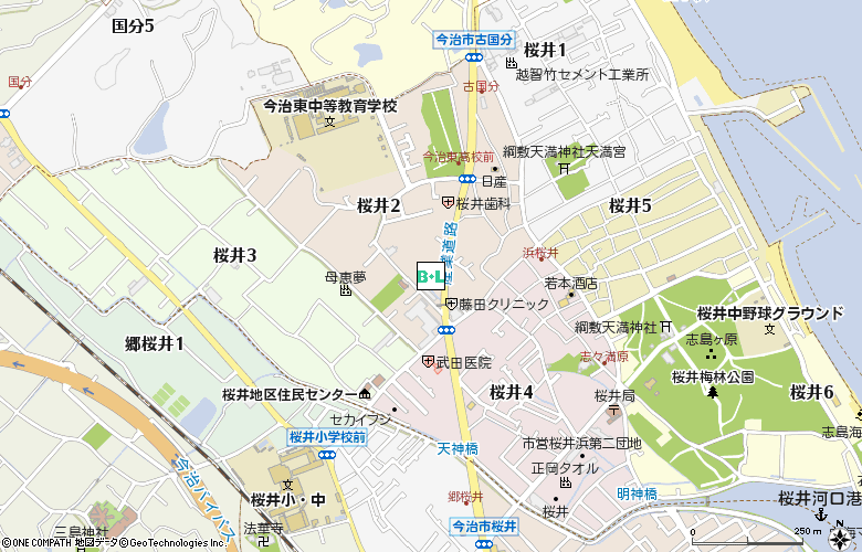 桜井眼科付近の地図